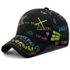 Casquettes de baseball lettre marque de mode Snapback casquette de Baseball femmes Gorra Street Hip Hop daim chapeaux pour dames noir gris CapBall