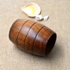 Wooden Barrel Shaped Beer Mug crestive wood beers cup chicken bar drinkware wine glass portable wooden-tumbler SN4462