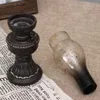 Candle Holders Creative Resin Nostalgic Kerosene Lamp Holder Decoration Vintage Glass Cover Lantern Candlesticks Home M6CE
