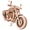 3D träpusselmodell Motorcykel DIY Handgjorda mekaniska för barn vuxna kit spelmonteringssats 220725