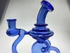 blauwe recycler smoking Pipe dab rig hookah prachtig ontworpen 14mm joint welkom om prijsconcessie te bestellen