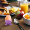 Egg Tools Silicone Eggs Cup Holders Colored Soft Creative Serving Cups for Living Room Silicones Egg Steamer Home Kitchen