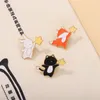 Belle broche en émail Animal lapin renard Design sens étoile dessin animé broche en métal Badge bijoux sac épinglette cadeau personnalisé pour les amis