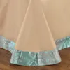 4 pièces vert Jacquard coton Satin ensemble de literie roi reine luxe couette/housse de couette drap de lit taies d'oreiller literie Textile de maison