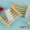 Portasapone 6Pcs Portavassoi portatile in legno naturale Portapiatti Piatto doccia per vasca da bagno Organizer per lavaggio bagno di casaSoap