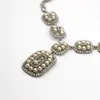 Charm Creative Original Nischendesign Legierung Pearl -Strass -Halskette übertriebene Style Banquet Stylee