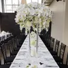 10st akrylgolvvas Clear Flower Vase Table Centerpiece For Marriage Vintage Floral Stand Column For Wedding Decoration7727898