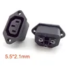 Andra belysningstillbehör Straight Cable Plug Connector C13 C14 10A 250V Black Female Man Rewirabla Power 3 Pin AC Socket K5other