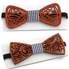Papillini in legno floreale per uomini cravatta in legno geometrico Modella cavera camicia decorativa bowtie krawatte bowknots slim tiebow emel22
