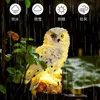 مقاوم للماء IP65 Solar Garden Lights Owl Squirrelornament Animal Bird Outdoor LED Path Path Lawn Synd Decor 220728