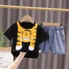 衣料品セットbown男の子の服夏0 1 2年幼児スポーツかわいいTシャツショーツ2PCSトラックスーツ