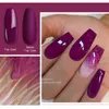 NXY Żel do paznokci 7 5 ml Purple Color Polski Matte Top Płaszcz Semi Stałe Soak Off Art UV Lakier do manicure 0328