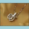Colares pendentes pingentes de pingente para colar de ma￧￣ shinestone chunky acr￭lico hjewelry entrega j￳ias dhhvd
