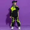 Vestuário de palco para crianças roupas de dança hip hop moda tops ou calças streetwear colete sem mangas para meninas meninos roupas de dança traje extravagante