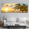 Stampe su tela Camera da letto Pittura Paesaggio marino Albero Modern Home Decor Wall Art For Living Room Canvas Painting Immagini di paesaggi