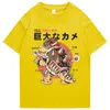 T-shirt da uomo giapponese Samurai Turtle Cool Unisex Estate Stampa divertente Streetwear Toptee Taglia europea Uomo 220411