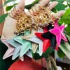 Star Keychains fobs pu الجلود سلاسل مفاتيح قلادة حلقات إكسسوارات تصميم أزياء مفاتيح السيارة حاملات نساء الرجال حقيبة حقيبة يد لطيفة