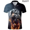 Herrpolos streetwear atronaut 3d tryckt coola män skjorta mode sommar avslappnad homme harajuku kort ärm ropamen's Men'smen's