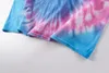 Maglietta a maniche corte Tie Dye Print 11 Magliette di alta qualità Magliette Hip Hop Fashion Tee