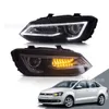 För VW Polo LED -bilstrålkastare Auto del Tillbehör Frambelysning Dimma Broms Omvänd dagsljus