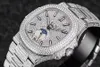 Designer Watch Fashion Men's Full Diamond Mechanical Watch Sapphire Glass Steck Steck Steel Stare