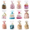 Emballage cadeau Style 20 28cm grand sac d'emballage Biscuits en plastique colorés biscuits bonbons pour noël fête d'anniversaire cadeau