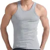 Men's Tank Tops Summer Men Clothing Black White Grey Singlets Sleeveless Fitness Vest Bodybuilding 2022 Male285j