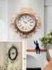 Wall Clocks Retro Clock Living Room Home Decoration Light Luxury Fashion Modern Metal MuteWall