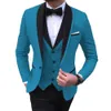 Clássico Borgonha Casamento Smoking Ternos Dos Homens Personalizado Desgaste Do Noivo Slim Fit Três Peças Jaqueta Colete Calças Masculino Blazer Negócio Prom Festa Jantar