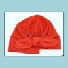 New Europe Us Baby Hats Bunny Ear Caps Turban Knot Head Wraps Infant Kids India Ears Er Childen Milk Silk Beanie Mz02 Drop Delivery 2021 A