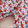 Pantalon Bébé Enfants Vêtements Bébé Maternité Filles Imprimé Floral Enfants Fleur Arc Été Dh05P