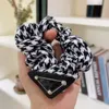 Famous Women Brand Designer Letter Printing Hair Rubber Band Bowknot Hairclip Elastic Solid Color Hairs Rope Ponytail Holder Luxury Top Quality Cotton Satin Fabric