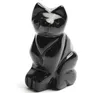 1.9 POUCES Hauteur Chat Statue Artisanat Naturel Chakra Pierre Sculpté Cristal Reiki Guérison Animal Figurine 1 pcs