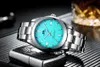 Men Automatic Self Wind Mechanical Watches Stainless Steel Luxury Red Yellow Sky Blue Green Colorful Rainbow Dial 41mm Fashion Watch