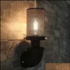 Wall Lamp Home Deco El Supplies Garden Loft Retro Vintage Iron Pipe Light Corridor Pub Cafe Restaurant Aisle Bedside Living Room Bra Sconc