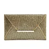 Abendtaschen Einfache Mode Frauen Umschlag Clutch Tasche Einfarbig Leder Glitter Geldbörse Party Zarte Handtasche Damen Hochzeit B88