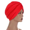 Beanie/Skull Caps Headwraps hoeden voor vrouwen Solid Twist Ruffle Cotton Chemo Beanies Turban Headwear CancerBeanie/Skull Wend22