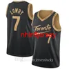 Mens Kyle 7 Lowry Fred 23 Vanvleet Pascal 43 Siakam Tracy 1 McGrady Vince 15 Carter Camisa Retro Basquete Jersey Tamanho S-5XL