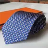 2022 Designer Ties Men Neck Ties Fashion Mens Neckties Letter Print Handmade Business Leisure Cravat Luxury Top Quality