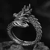 Réponse anneau de dragon ancien marée masculine caractère individuel dominateur exagéré marée à ouverture unique anneau de nourriture mâle et femelle