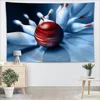 Benutzerdefinierte Bowling Tapisserie Wandbehang für Partydekorationen Kunst Home Decor Stranddecken individuell 220622