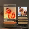 Instagram coloré personnalisé PO 3D Night Light Personnel 3D Diy Desk Lamp Home Decoration Kids Lover Gift with Text 220623