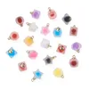 Pendentif Colliers Kissitty 80pcs Forme mixte Résine Pendentifs givrés Imitez la perle de gelée pour les résultats de fabrication de bijoux de collier