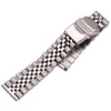 Bracelets de montre en acier inoxydable femmes hommes Bracelet 18mm 20mm 22mm 24mm argent bout droit bracelet de montre bracelet montre accessoires 220705