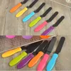 Nylon smör kaka grädde kniv spatula plasthandtag kök smidigare spridare bakverkskakor dekorera verktyg F0708