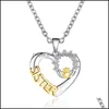 Pendentif Colliers Soeur Femmes Mode Coeur Main Couronne Lettre Zircon Collier Meilleurs Soeurs Cadeaux Bijoux Carshop2006 Dr Carshop2006 Dhsnp