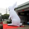 Modèle de lapin gonflable d'éclairage blanc géant lapin de pâques grands événements dessin animé animal pour la décoration