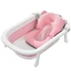 Baby Shower Bath Tub Pad NonSlip Bathtub Seat Support Mat Newborn Safety Security Bath Cushion Foldable Soft Pillow213I6812761