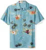 Camisas casuales para hombres de verano para hombres impresos para hombres hawaii 2022 rata de calles de la marca Cardigan camisa de vestir de manga corta S-2xlmen's