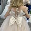 XUNBEI VESTIDO DE FIESTA Vestido de niña Lace Tulle inclina niños Primera comunión Vestido princesa vestido de boda vestido de fiesta